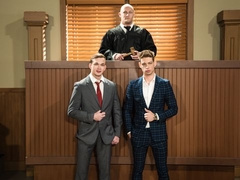 Michael DelRay, Trevor Laster, Jackson Traynor fucking in court