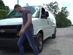 Young Valentino Nappi tied up for outdoor fucking