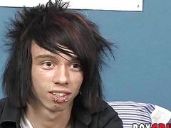 Jerking off with some shady toys after getting interviewed