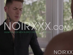 Sexy Zak Bishop having wild interracial fuck with DeAngelo Jackson