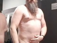 Horny gay guy gets off in public