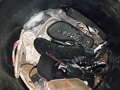 mechanic found shoes in rear of truck