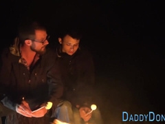 Teen twinks outdoor anal fuck on camping trip