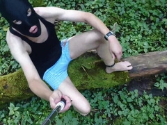 Outdoor jerking at the cruising place