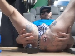 Amateur gay Ryan743 getting gaped and stretched for some wild anal fun