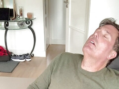 Intense orgasm and cumshot at home