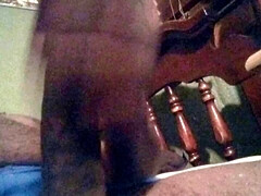 Hot solo dick rubbing with cumshot