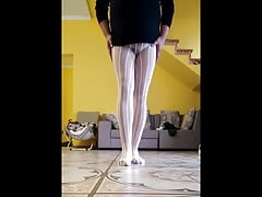 Stripped pantyhose verry sexy