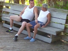 older gays have sex in public park 16