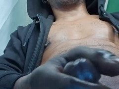Hooded justice for huge balls - I’m jacking off that big black dick in my hood and ready to nut in you