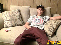 hetero boy Dakotah Perrie enjoys his solo jerking moments