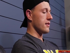 Ryder Owens, Gay Porn And Kane Fox - New Additions To The Fraternity And Play With Their Big Cocks And Ends Up Fucking Each Other 7 Min