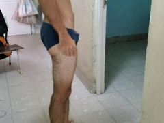 Klaus Joe's gams fail during climax.