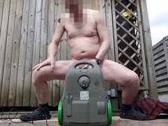 Daddy outdoor jerk, public jerker fuck, daddy public