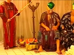 Arabian men in gay ass fucking threesome