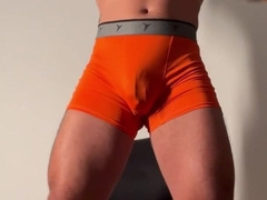 Ambling outdoor in deserted buildings after working out at the gym and take a douche