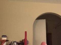 Dad slapping his salami after a firm day at word