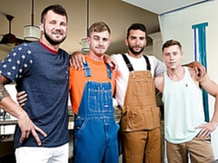 Construction site anal with Johnny Hill, Ryan Jordan, Justin Matthews, Brian Adams