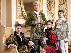 Victorian-era gay anal with Johnny Rapid, JJ Knight, and others