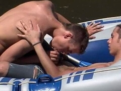 Nikandro Sideropulos and Pablo Totti fuck by the water