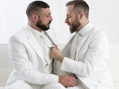 Bishop Napoli and President Lewis enjoy Catholic gay anal