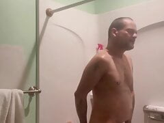 Hot lonely shower