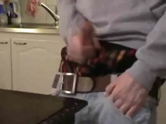 sagger man spunking in the table