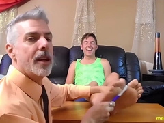 Richard Lennox Uses Roped Devin Jones For His Demonstration