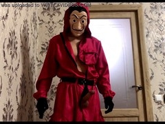 Worker from Paper House cums on face