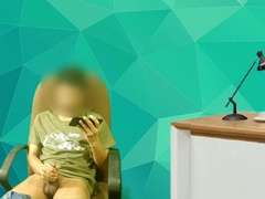 Exhibitionist at the Office Fapping off