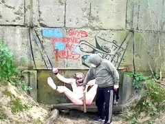 tied gay feet spanking