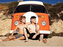 Early morning gay anal with twinks Avery Jones & Zach Astor