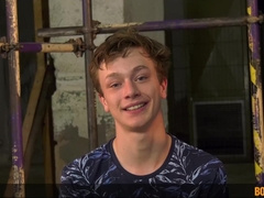 Dom Fuck stick Spreads His Strapped Slaves Donk