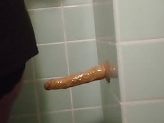 Dildo in my ass with wig an panties on