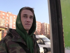 Long-legged hottie gets fucked by a stranger in POV