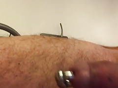 my big dildo in my ass metal cockring latex pierced dick