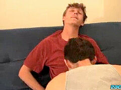 Marcus Rivers and Rim Shot in suck off and handjob act