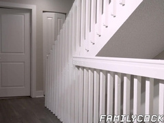 My hung friend Amone Bane joins me and my stepdad to fulfill our wildest desires