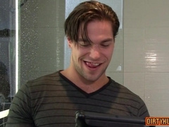 Watch these hot muscle guys take it up the ass and get rewarded with cumshot