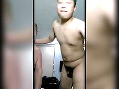 asian guy And grandfather Bareback