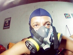 Balaclava, boot and male smell