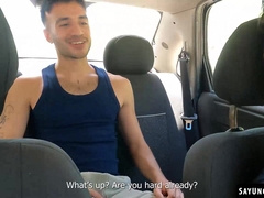 Talex Madriz gives Matt Vi a good cock ride after an intense blowjob