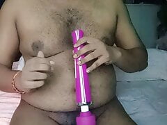 Small cock using vibrator