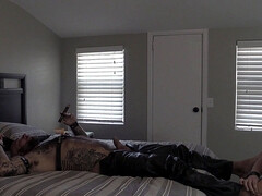 My submissive - leather, cigar, bareback!