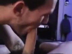 Throating daddy’s man sausage