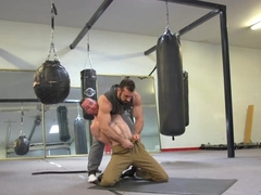 Strong anal perversions in his hairy ass after a rough oral fetish