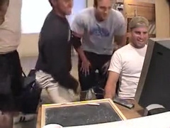 Exotic male in horny frat/college, hunks homosexual porn video