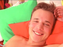 Florian Mraz flaunting his nice dick on a bed