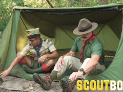 ScoutBoys - Bulky Scoutmaster Reece Scott breeds guiltless scout crevasse