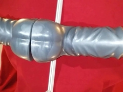 Prostate milking with HUGE dildo in Chastity till orgasm 4